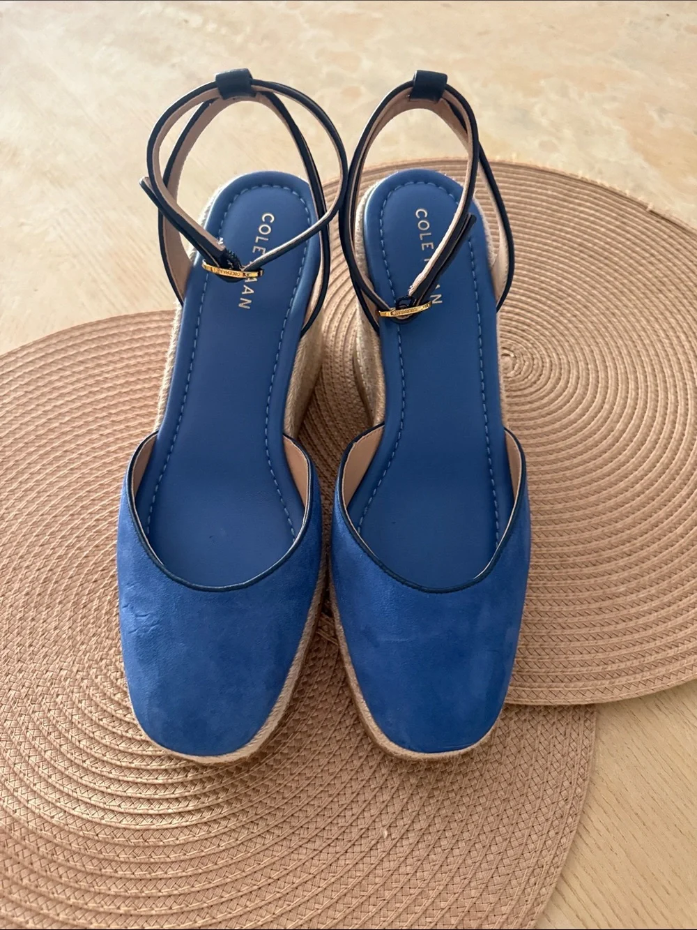 🇺🇸FLASH SALE ! Cole Hann 🔥 Spandrille Suede Kyra cloudfeel wedge sandals